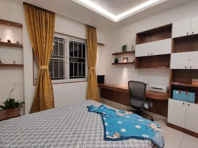 Residential Interiors for a 3BHK apartment for the Poddar's at The GCorp Icon North, Bangalore