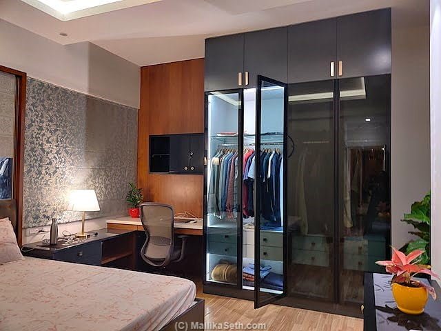 Residential Interiors for a 3BHK apartment for the Poddar's at The GCorp Icon North, Bangalore