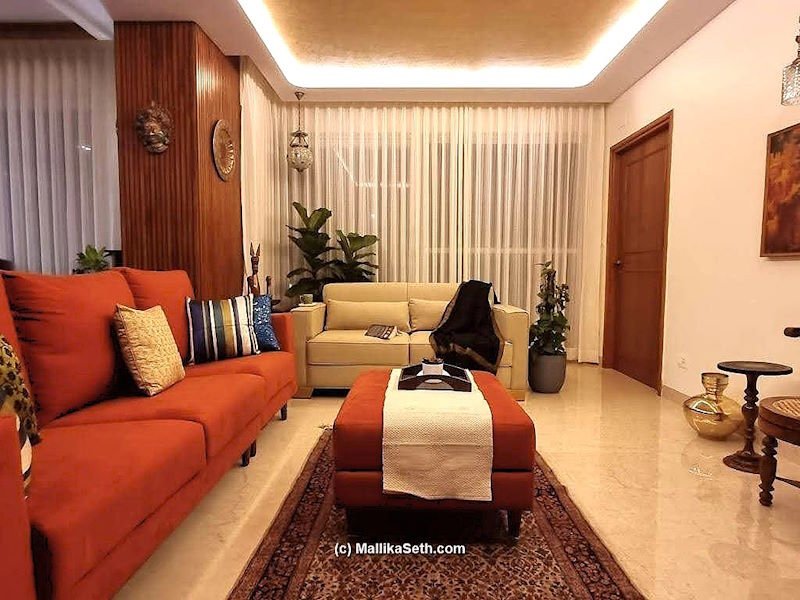 Interiors for a 4BHK apartment at DivyaSree 77 Place, Yemlur, Bangalore